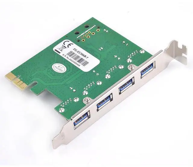Alt view image 6 of 6 - USB port PCI e card adapter PCI express to USB 3.0 4 ports Adapter Expansion Card USB3 to PCI-e Converter NEC chip