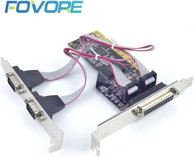 Main image of Serial Parallel PCI Adapter 2 portDB9 RS232 DB25 25Pin Printer cable PCI  adapters RS-232 Converter Card