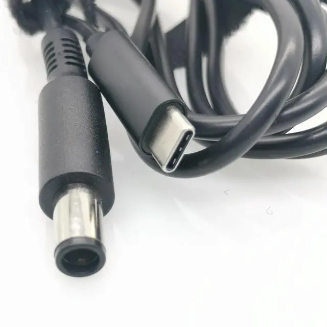 Alt view image 4 of 5 - USB Type C PD Charging Cable for Dell Latitude 7.4*5.0mm DC Plug Connector Power Adapter Converter Laptop Charger Cable Cord