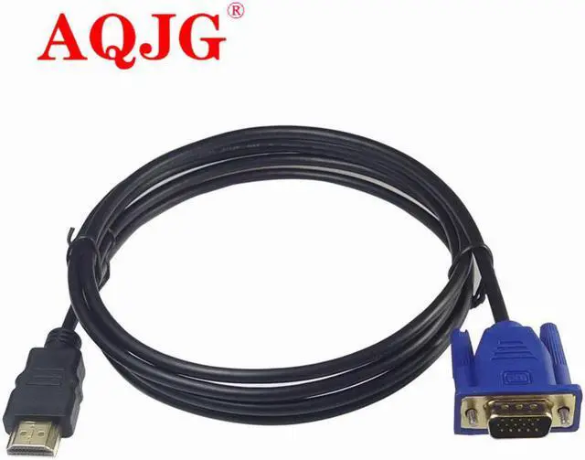 Main image of est 1.8M HDMI Cable To VGA Adapter Digital 1080P HD With Audio Converter Adapter HDMI VGA Connector cord for TV BOX