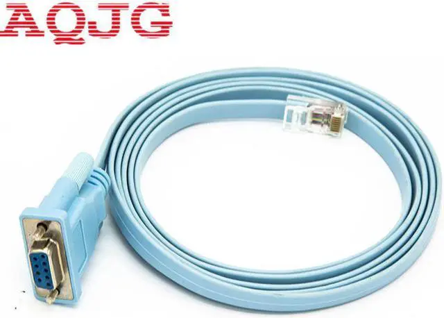 Main image of 6FT Network RJ45 to RS232 COM Port Serial DB9 Female Router Console Cable Adapter Forcisco Huawei  Router COM