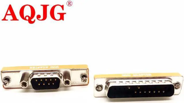 Alt view image 2 of 5 - DB9 DB25 Male to Male Adapter D9/D25 Serial Port Adaptor 9Pin/25Pin Male Connector 9P/25P Convert protect joint  cross jack