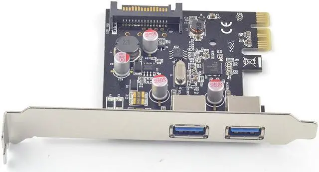 Alt view image 5 of 6 - USB3.0 PCI express Adapter PCI express to USB 3.0 2 ports Adapter Expansion Card USB 3 0 to PCI-e Converter NEC chip