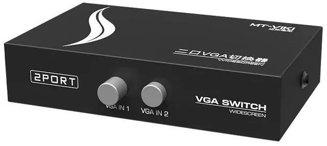 Alt view image 2 of 6 - VGA Switch  2 input Port 1 output D-sub switcher PC Selector monitor share MT-VIKI Maituo 15-2CF