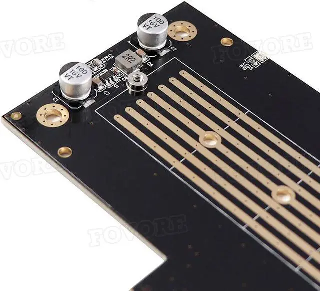 Alt view image 3 of 6 - M.2 PCI-e adapter NGFF M.2 SSD to PCI-e adapter m key M2 PCI e PCIe converter Card with Heat sink heatsink