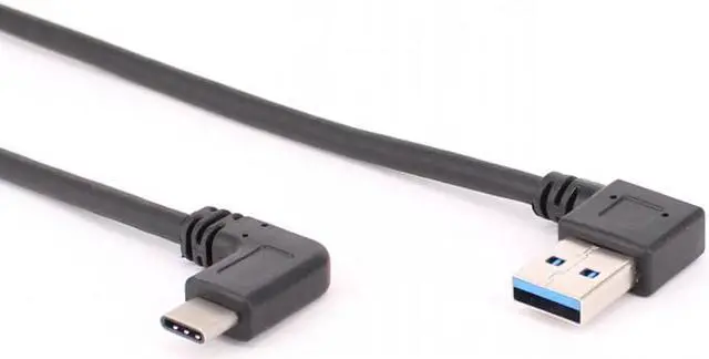 Alt view image 3 of 5 - 30cm USB 3.1 Type C USB-C Angled to UP& Down& Left& Right Angled 90 Degree A Male Data Cable for Macbook & Tablet & Mobile Phone