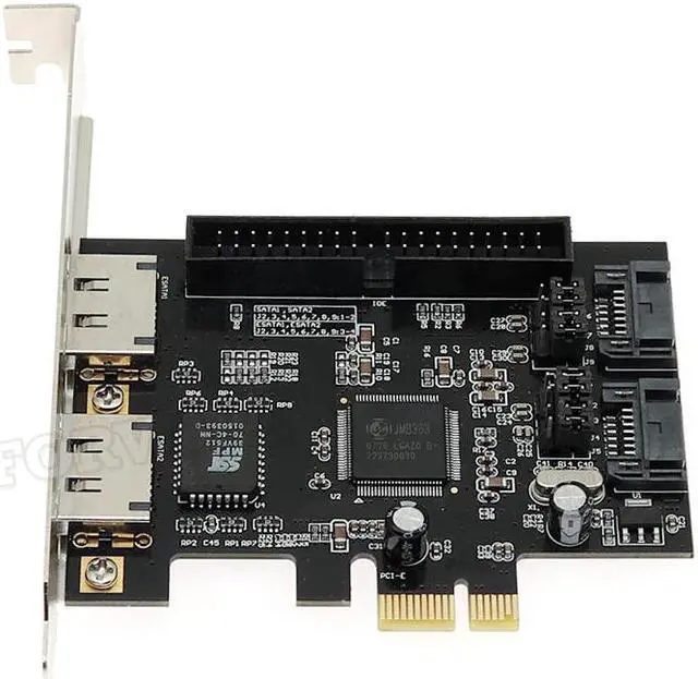 Alt view image 6 of 6 - Combo 2 port SATA 2.0 + IDE + 2 port eSATA PCI-e PCI express RAID Controller Card SATA IDE PCI e Adapter Card