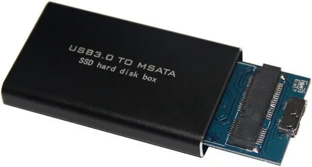 Alt view image 3 of 6 - 5Gbps USB 3.0 to mSATA SSD Enclosure USB3.0 to mini-SATA Hard Disk adapter msata SSD External HDD Mobile Box