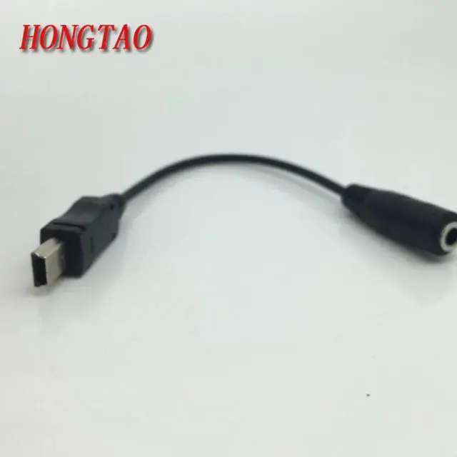 Alt view image 2 of 6 - Mini USB Male to 3.5mm Jack Female Audio Cable Cord for Active Clip Mic Microphone Adapter for GoPro Hero 1 2 3 3+ Sports Camera