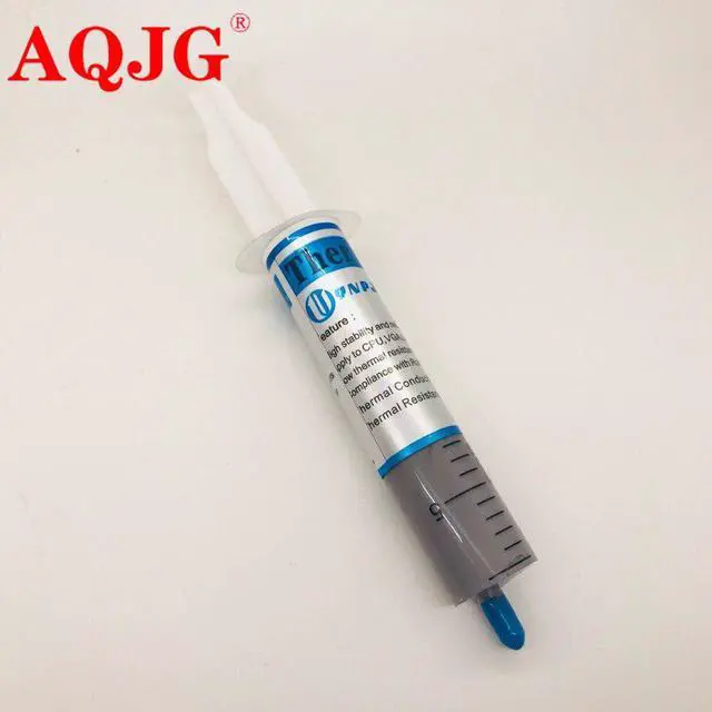 Main image of Syringe Thermal Grease Gray 30g Silver Silicone CPU Chip Heatsink Paste Cooling Radiator Cooler Conductive Compound