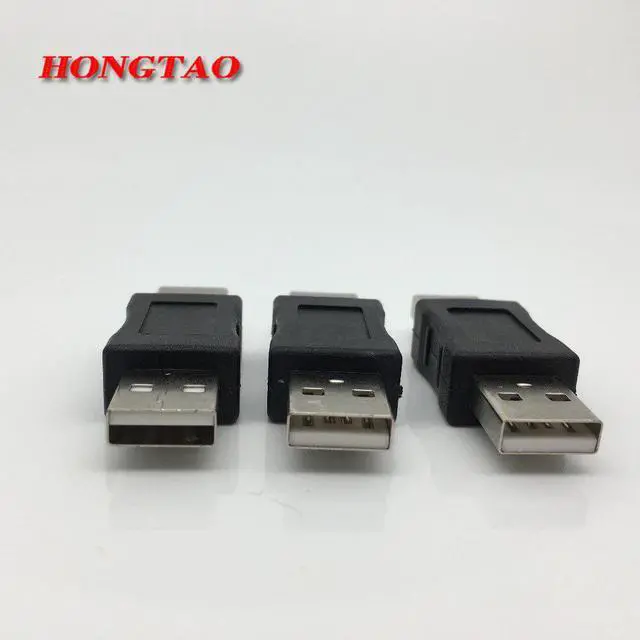 Alt view image 2 of 3 - High Speed USB 2.0 Male to USB Male Converter Connector Male to male Adapter Classic Simple Design Black Wholesale