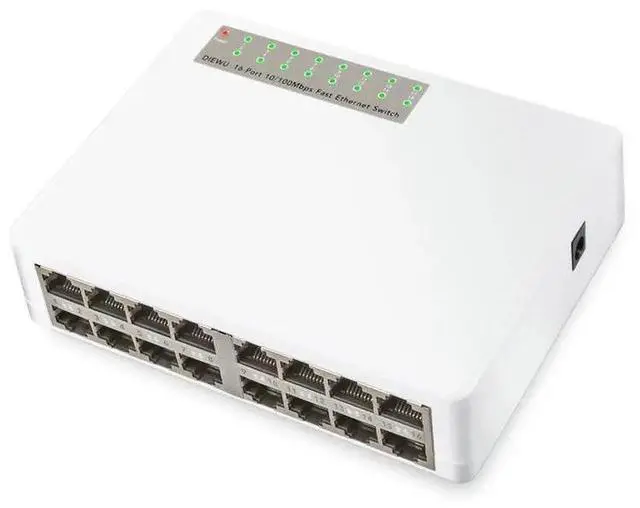 Alt view image 2 of 6 - Great-Q 10/100Mbps 16 Port Fast Ethernet LAN RJ45 RJ-45  Network unmanaged Switch Switcher Hub Desktop PC with EU/US Adapter