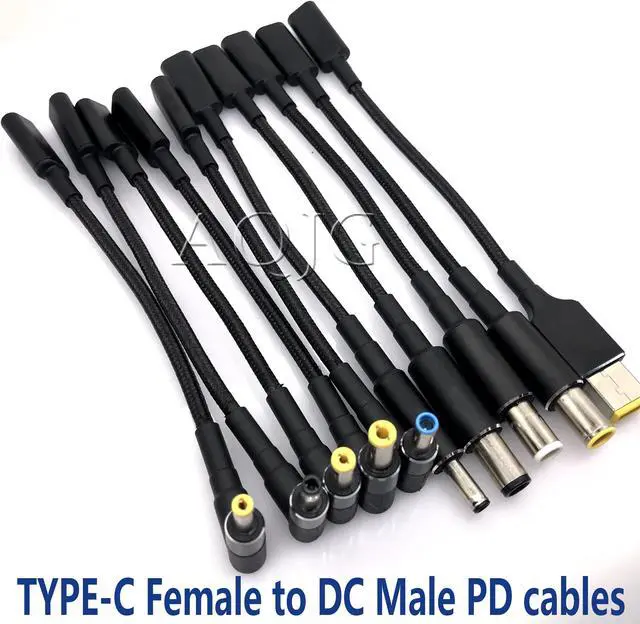 Alt view image 3 of 3 - USB 3.1 Type C USB C Laptop Charger Power Adapter Converter USB Type C Female to 4.0*1.35 5.5*2.5 4.5*3.0 4.0*1.7mm Dc Plug Jack