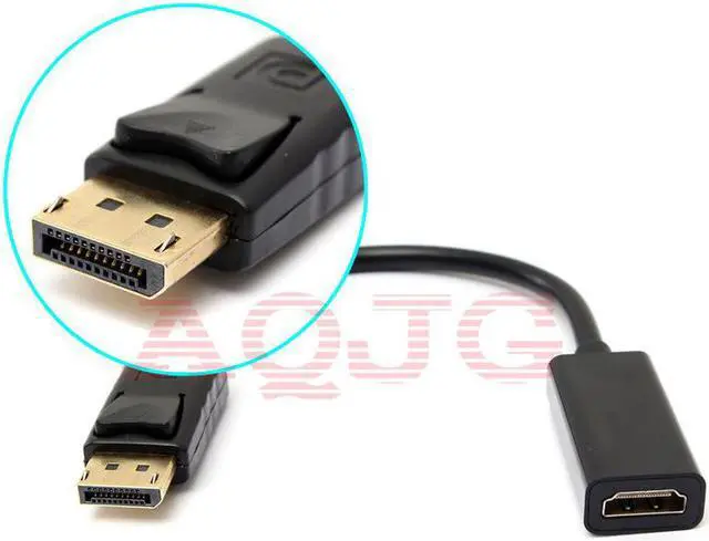 Alt view image 2 of 5 - DP to HDMI Adapter DisplayPort to HDMI HDTV Cable Adapter Converter Male to Female Support 1080P for HDTV Projector Displays
