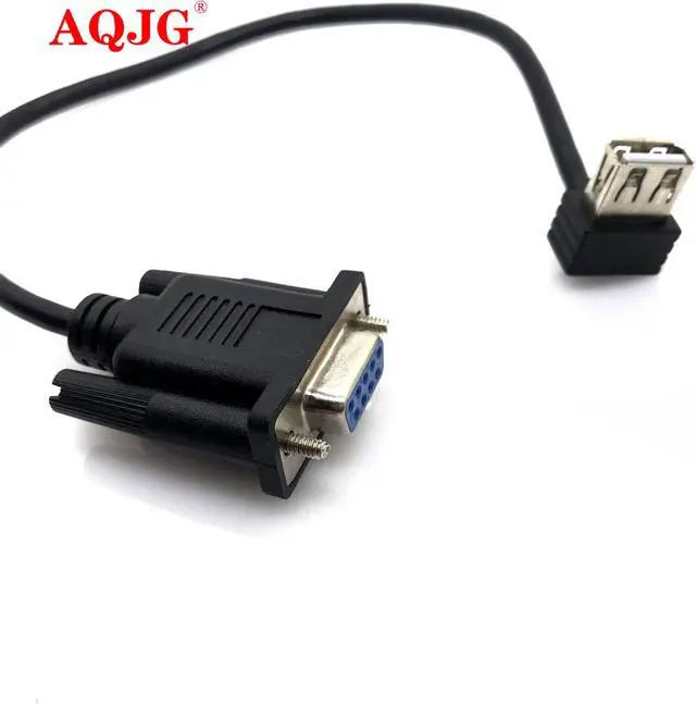 Alt view image 3 of 3 - RS232 DB9 Female to USB 2.0 A Female Serial Cable Adapter Converter 8" Inch 25cm