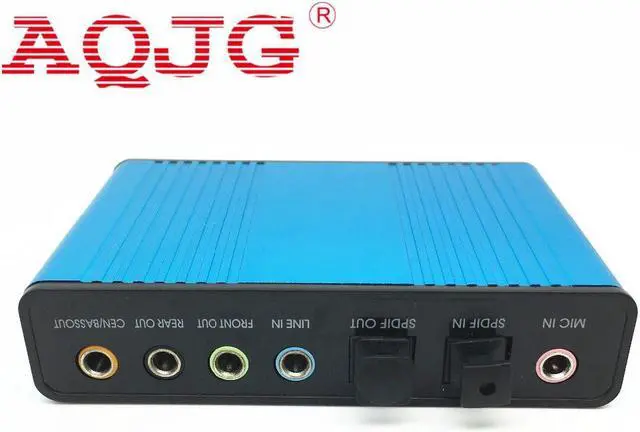 Alt view image 3 of 5 - Deal  1Pcs Blue 6 channel 5.1 External Audio Music Sound Card Soundcard For Laptop PC