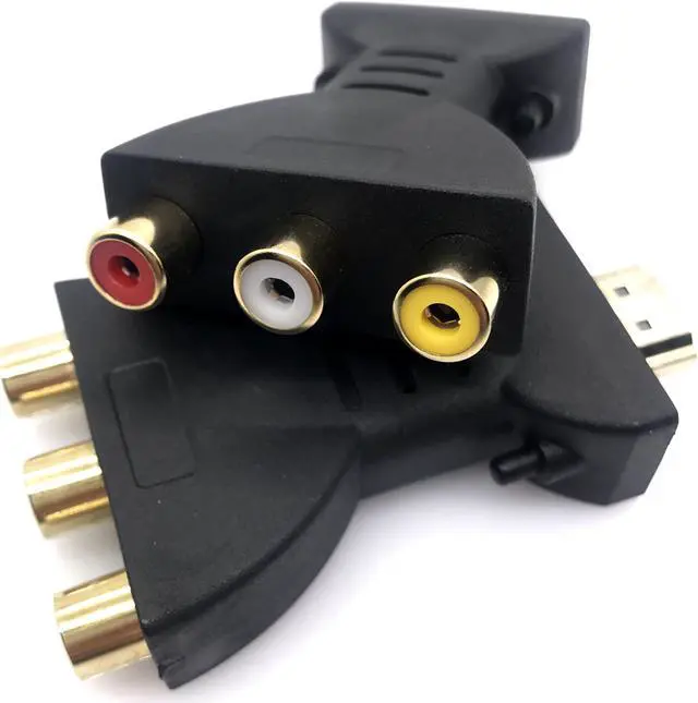 Alt view image 4 of 4 - HDMI to AV Converter High-definition HDMI to AV 3rca Adapter Cable Connector HDMI to AV Red And White Yellow