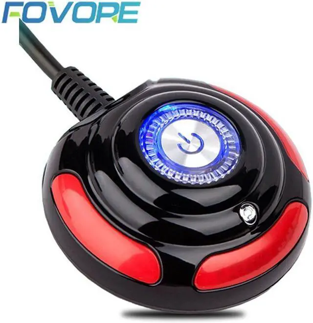 Main image of Computer Switch Power Supply on/off Reset HDD Push Round big Button Switch with 160cm Cable Bracket For Desktop PC Computer Host