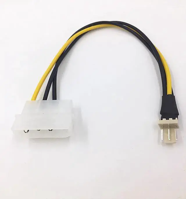 Alt view image 4 of 5 - 2PCS 20cm 4 Pin Molex IDE to 3 Pin PC Computer CPU Case Fan Power Connector Cable Adapter