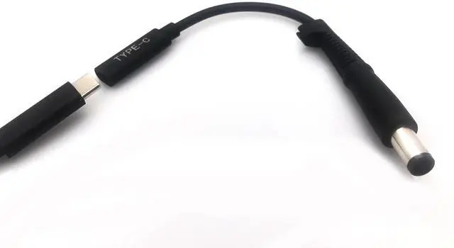 Alt view image 5 of 6 - 7.4x5.0 mm with Pin Jack to USB Type C PD Power Adapter Converter DC Plug Connector Cable Cord  for Hp Laptop Charger