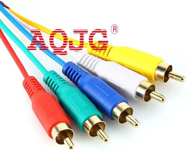 Alt view image 2 of 3 - 5FT HDMI Male to 5 RCA RGB Audio Video AV Adapter Cable Cord Wire HDMI to RCA cable av cables