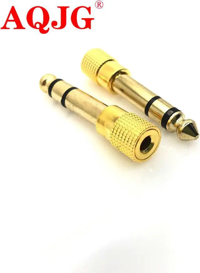 Main image of Jack 6.5 6.35mm Male Plug to 3.5mm Female Connector Headphone Amplifier Audio Adapter Microphone AUX 6.3 3.5 mm Converter