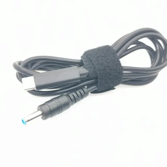 Alt view image 2 of 6 - USB C Type C Power Supply Charger Adapter Charging Cable PD Emulator Trigger Angled Cord for Hp Envy EliteBook Laptop Adapter