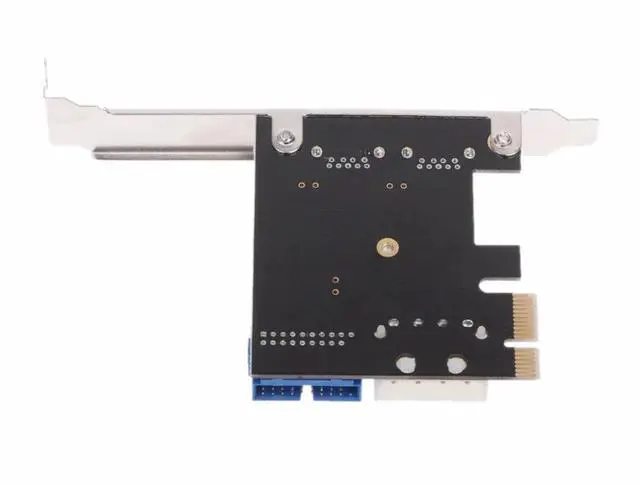 Alt view image 5 of 6 - 2 Ports PCI Express USB 3.0 Front Panel with Control Card Adapter 4-Pin & 20 Pin Brand