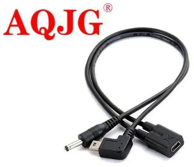 Alt view image 2 of 6 - Universal Mini Usb 5pin female to male Splitter DC 3.5*1.35  male USB charging Cable For electronic dog GPS navigation Line