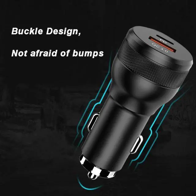 Alt view image 4 of 6 - 63W Fast Car Charger USB-C 45W PPS/PD Quick Charging Adapter For iPhone 12 Pro Max 11 XS Max SAMSUNG S21 Ultra Note 20 QC3.0 4+