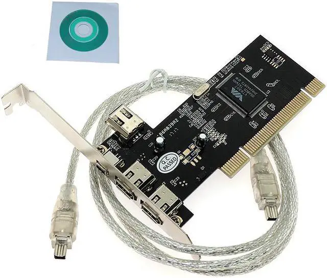 Alt view image 6 of 6 - PCI 4 Ports Firewire IEEE 1394 1394A 4/6 Pin Controller Card Adapter 3 ports Firewire Video Capture Card for HDD MP3 PDA