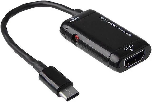 Alt view image 4 of 6 - Computer Display Adapter Usb-c Type C To Hdmi Adapter Usb 3.1 Tv Cable For Mhl Android Phone Tablet Suitable Mobile Phones#g30