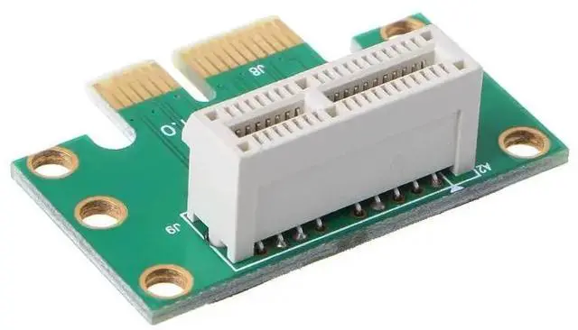 Alt view image 6 of 6 - PCI Express X1 Adapter Riser Card PCIE X1 to X1 Slot Converter Card 90 Degree LX9B