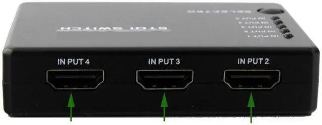 Alt view image 2 of 5 - 5 in 1 Out Splitter 5 Port 1080P HDMI-compatible Switch Switcher Selector with IR Remote Hot Sale KVW Switches