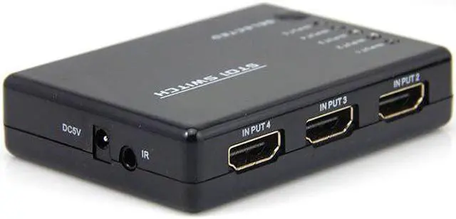 Alt view image 4 of 5 - 5 in 1 Out Splitter 5 Port 1080P HDMI-compatible Switch Switcher Selector with IR Remote Hot Sale KVW Switches