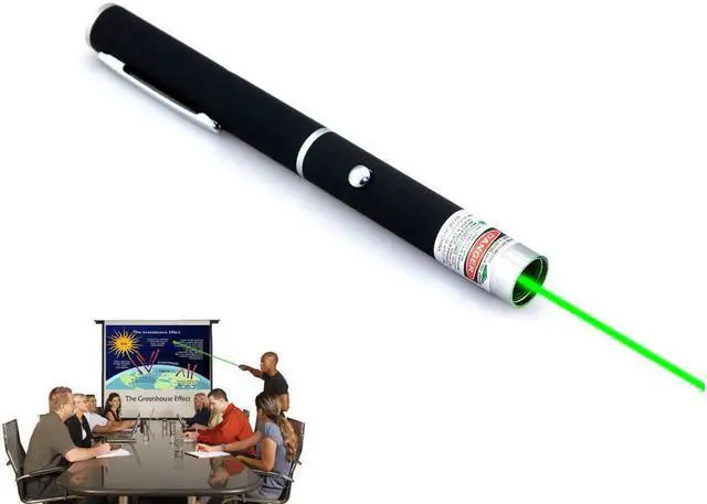 Alt view image 3 of 5 - Military High Power 5mW 532nm Green Laser Pointer Pen Visible Beam Light Lazer