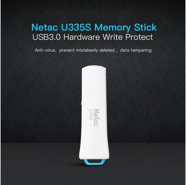 Alt view image 3 of 7 - Netac U335S 128GB Write Protect USB3.0 Flash Drive Memory Stick USB Flash Disk