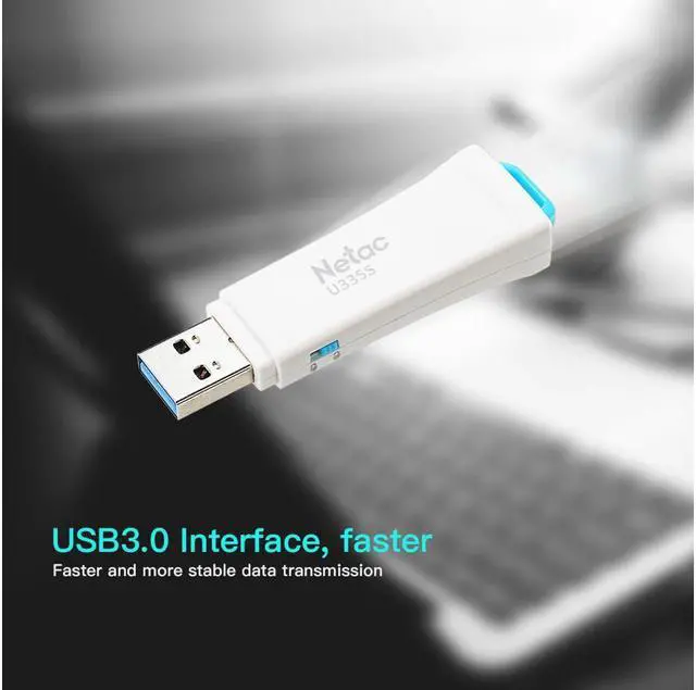 Alt view image 4 of 7 - Netac U335S 128GB Write Protect USB3.0 Flash Drive Memory Stick USB Flash Disk