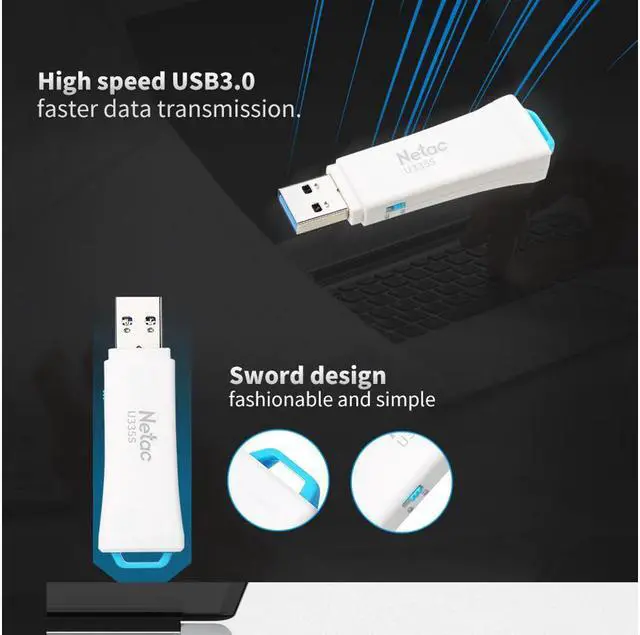 Alt view image 5 of 7 - Netac U335S 128GB Write Protect USB3.0 Flash Drive Memory Stick USB Flash Disk