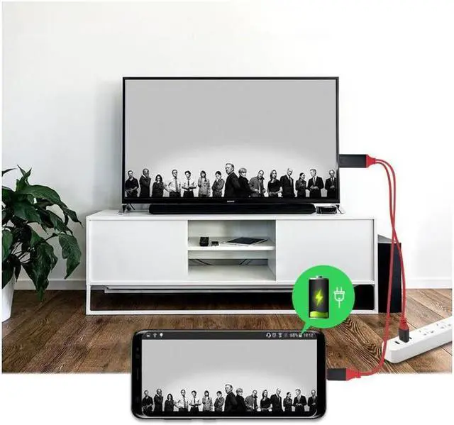 Alt view image 5 of 7 - USB3.1 Type-C to HDMI 4k 2k HDTV Cable Adapter(6.6FT) Plug and Play for MacBook/ Samsung Galaxy Note 8/S8/S9