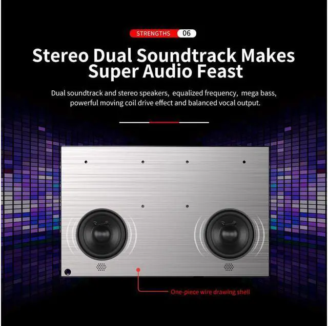 Alt view image 5 of 7 - 15.6" IPS 1920x1080 Full HD Portable Monitor 1080p HDR with Speaker, TYPE C, HDMI, Micro USB Ports, Leather Case for PS4, Xbox One, Switch, Phone, Car Video, Industrial and Medical Display etc.