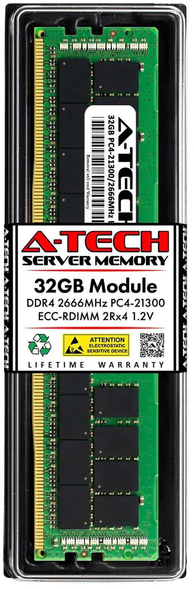 Main image of 32GB 2Rx4 PC4-2666 RDIMM HP Z640 Z8 G4 Z440 Z6 G4 Z4 G4 Memory RAM