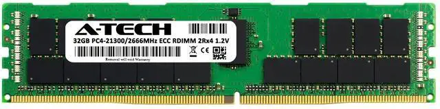 Alt view image 2 of 2 - (NOT FOR HOME PC!) 32GB DDR4 PC4-21300R ECC RDIMM Replacement for Hynix HMA84GR7CJR4N-VK Memory RAM