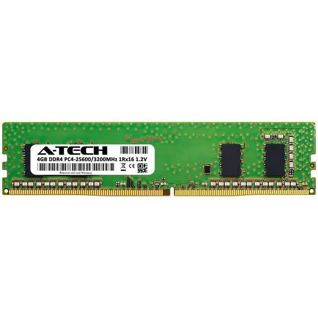 Alt view image 2 of 2 - 4GB DDR4 PC4-25600 DIMM Replacement for Kingston KVR32N22S6/4 Desktop Memory RAM