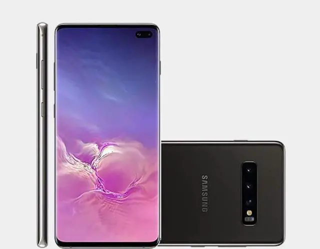 Alt view image 7 of 8 - Samsung Galaxy S10+ G975 128GB Unlocked GSM LTE Phone with Triple 12 MP + 12 MP + 16 MP Rear Camera - Prism Black (International Version)