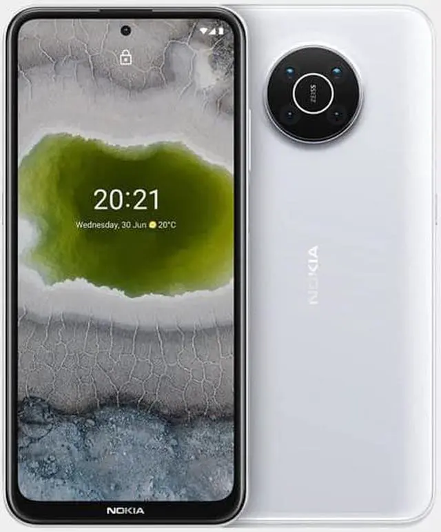 Alt view image 4 of 14 - Nokia X10 5G TA-1332 Dual 128GB 6GB RAM Factory Unlocked (GSM Only | No CDMA - not Compatible with Verizon/Sprint) International Version - Snow