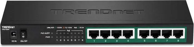 Alt view image 2 of 6 - TRENDnet TPE-TG84, 8-Port Gigabit PoE+ Switch