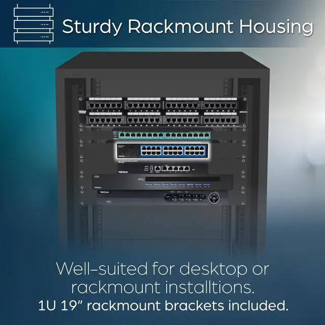 Alt view image 7 of 16 - TRENDnet 24-Port Gigabit Desktop Switch, TEG-S25D, 24  x Gigabit RJ-45 Ports, 48Gbps Switching Capacity,  Fanless Design, Metal Enclosure, Internal Power Supply,  Lifetime Protection, Black