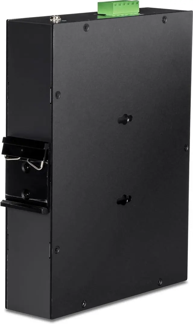 Alt view image 2 of 3 - TRENDnet 10-Port Industrial Gigabit PoE+ Switch, WideTemperature Range -20° – 65°C (-4° – 149°F), DIN Rail Switch, 50-55V DC, 8 x Gigabit PoE+ Ports, 2 x Gigabit SFP Slots, TI-PGM102, Black