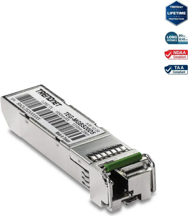 Main image of TRENDnet SFP Dual Wavelength Single-Mode LC Module